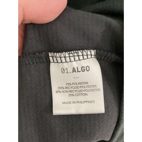 Men's 01.ALGO UV SPF 40 Moisture Wicking Performance Shirt LS Black Size XXL 2XL - Picture 5 of 7